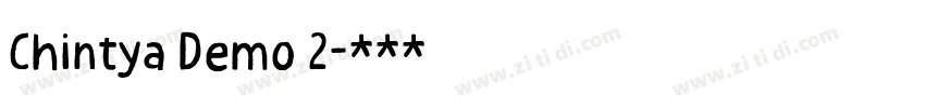 Chintya Demo 2字体转换 Chintya Demo 2字体转换
